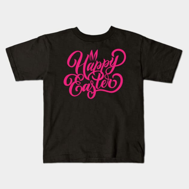 Happy Easter Kids T-Shirt by worshiptee